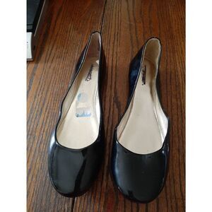 Size 7 Xilaration Black Patent Ballet Flat Casual Shoes